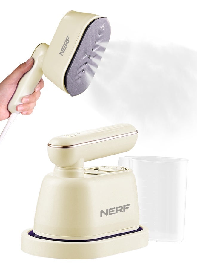 NERF Handheld Portable Fabric Clothing Steamer/Express Steam Iron Steamer/Dry & Wet 2 in 1 Mini Steam Iron for Clothes/1000W/ for Home, Travel, Dorm, Gifts, School, Office, Home Essential - Image 1